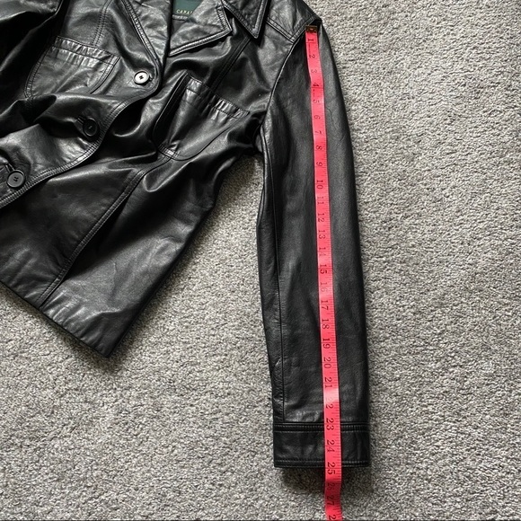 Danier Leather Black Button closure Women's Jacket - Picture 13 of 14